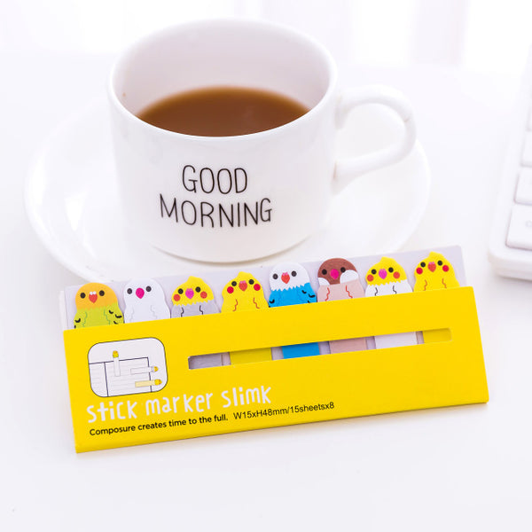 Creative Cute Animal Sticky Paper Bookmark - Chirukaanuka