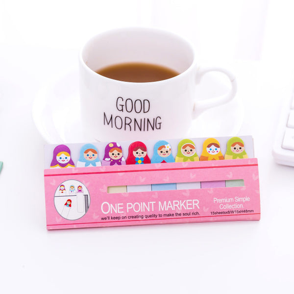 Creative Cute Animal Sticky Paper Bookmark - Chirukaanuka